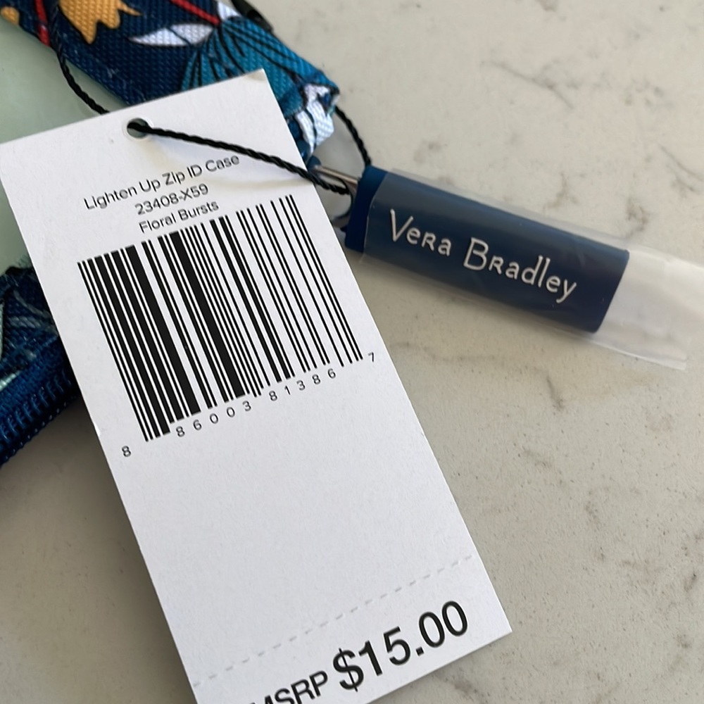 Vera Bradley Lighten Up Zip ID case - Picture 3 of 4